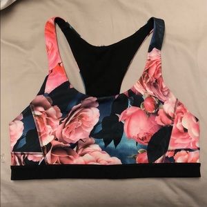 Lululemon floral sports bra